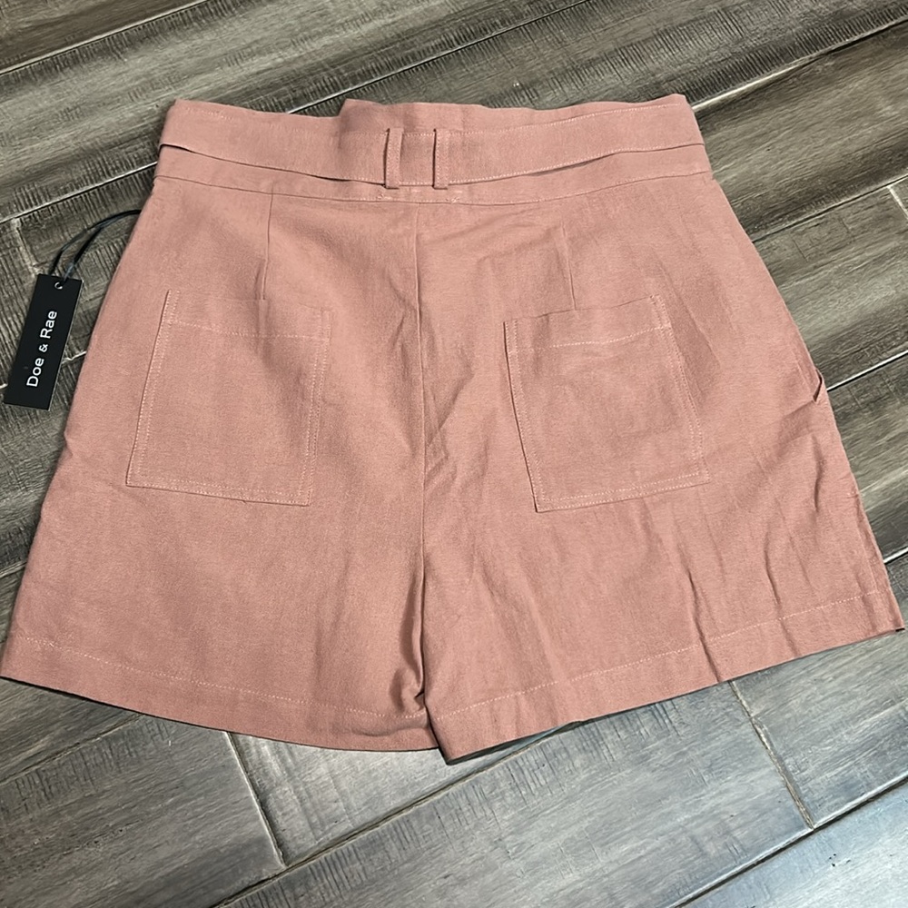 New Doe & Rae Women's Pink Shorts L - Picture 3 of 8